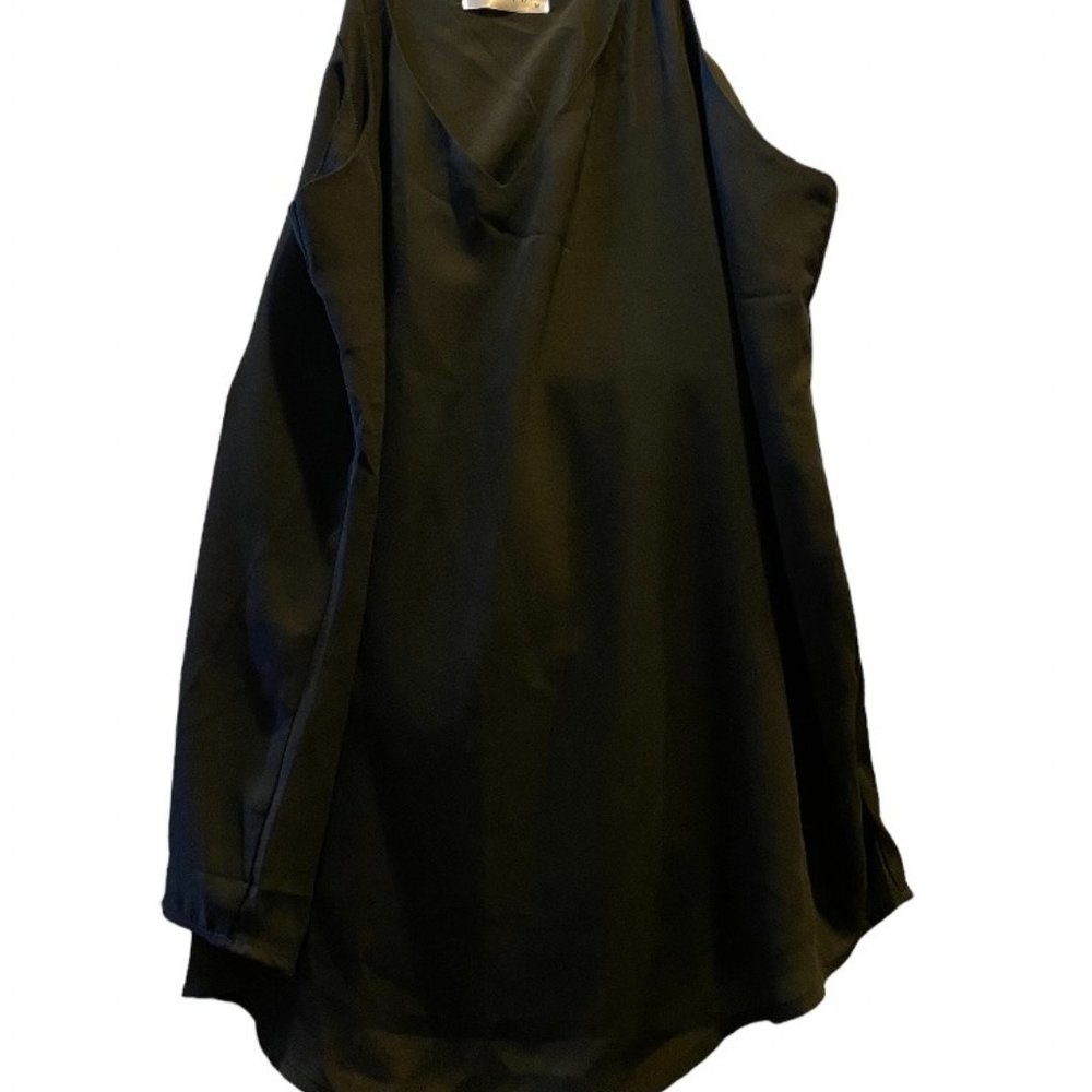 Evera B Women's V-Neck Chiffon Adjustable Spaghetti Strap Cami Top